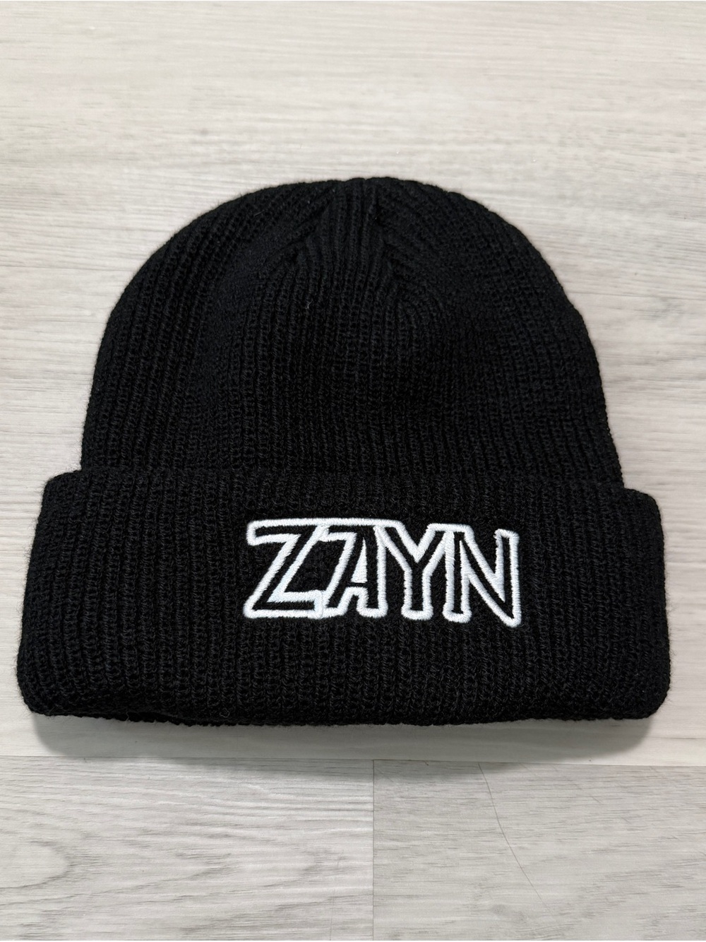 ZAYN Malik Black Beanie White Embroidered Tour VIP Only Item Hat One Direction
